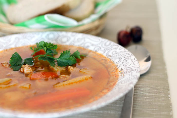 Hungarian goulash soup